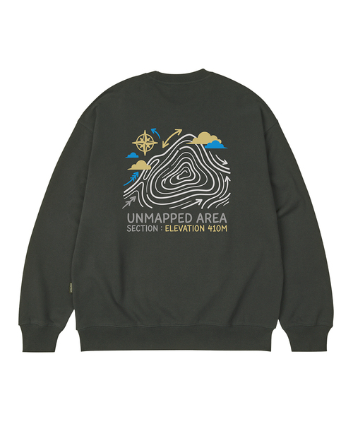 WILDROCK(ワイルドロック)の「Unmapped Area オーバーサイズ スウェット_9 COL(スウェット・レディース・ネイビー/ブルー/ダークグレー/チャコール/ピンク/ブラウン/ベージュ/アイボリー/ブラック・LARGE/MEDIUM/SMALL)」の4枚目の写真