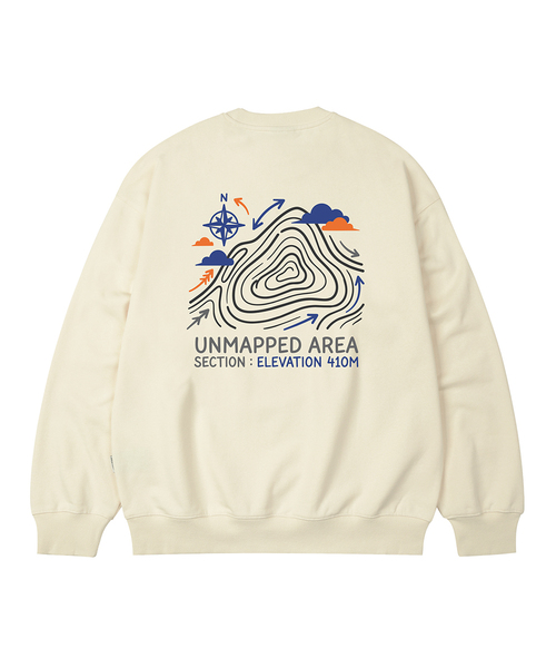 WILDROCK(ワイルドロック)の「Unmapped Area オーバーサイズ スウェット_9 COL(スウェット・レディース・ネイビー/ブルー/ダークグレー/チャコール/ピンク/ブラウン/ベージュ/アイボリー/ブラック・LARGE/MEDIUM/SMALL)」の2枚目の写真
