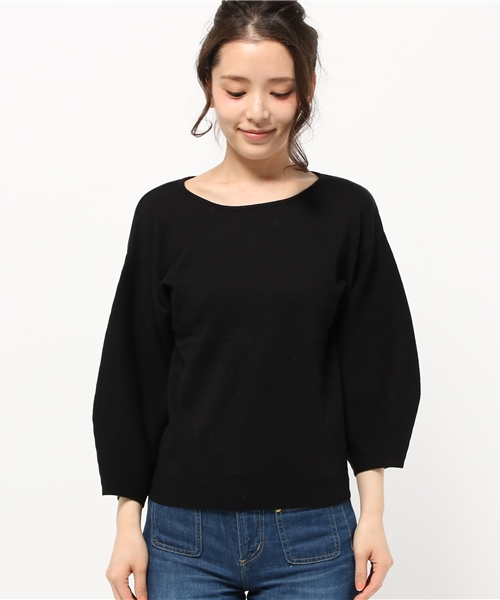 Kastane（カスタネ）の「モチモチバルーン袖PO（ニット/セーター・レディース・ブラック/アイボリー/マスタード/レッド・FREE）」の6枚目の写真