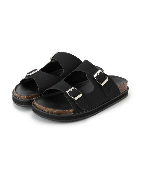 ROPE' PICNIC(ロペピクニック)の「厚底フットペットサンダル(サンダル・レディース・ブラック/ネイビー/シルバー・38/37/36)」の2枚目の写真
