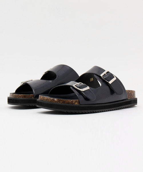 ROPE' PICNIC(ロペピクニック)の「厚底フットペットサンダル(サンダル・レディース・ブラック/ネイビー/シルバー・38/37/36)」の4枚目の写真