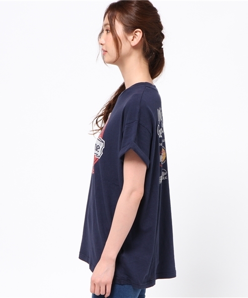 MOUSSY（マウジー）の「Miss American TSJ（Tシャツ/カットソー・レディース・ライトブラック/レッド/ホワイト/ネイビー・FREE）」の13枚目の写真