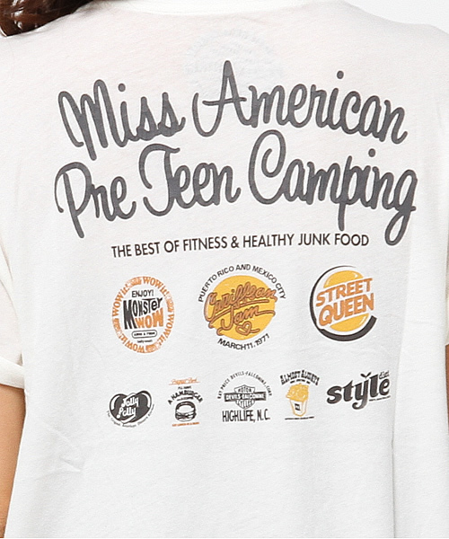 MOUSSY（マウジー）の「Miss American TSJ（Tシャツ/カットソー・レディース・ライトブラック/レッド/ホワイト/ネイビー・FREE）」の11枚目の写真