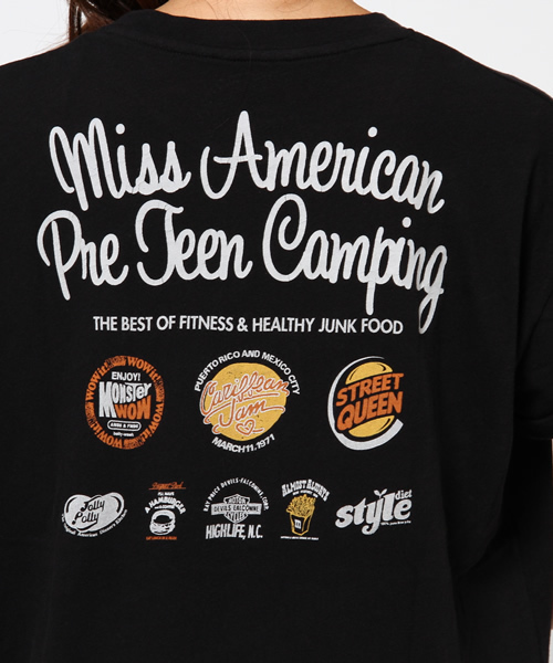 MOUSSY（マウジー）の「Miss American TSJ（Tシャツ/カットソー・レディース・ライトブラック/レッド/ホワイト/ネイビー・FREE）」の5枚目の写真