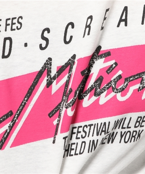 MOUSSY（マウジー）の「IN MOTION TSJ（Tシャツ/カットソー・レディース・レッド/ブラック/オフホワイト・FREE）」の10枚目の写真