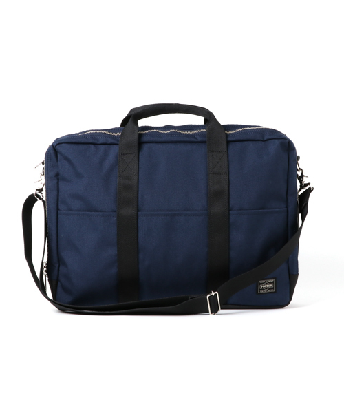 HEAD PORTER(ヘッドポーター)の「SAVILLE BRIEF CASE(ビジネスバッグ・メンズ・グレー/ネイビー・ONE SIZE)」の2枚目の写真