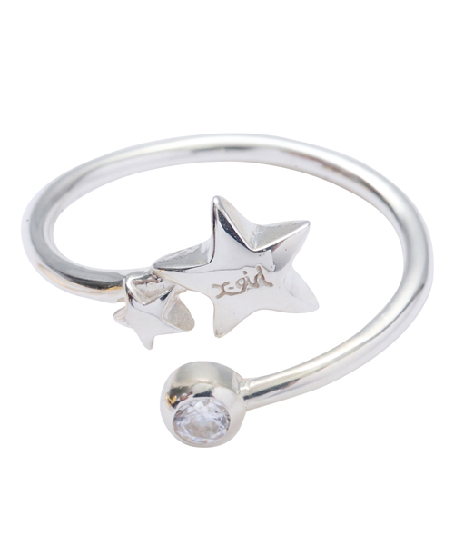 アクセサリー x-girl stone ring X-girl（エックスガール）の「X-girl×LOVE BY e.m. STAR STUD