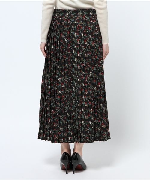 SLY（スライ）の「IVY FLOWER プリーツSK（スカート・レディース・ブラック/レッド・2/1）」の5枚目の写真