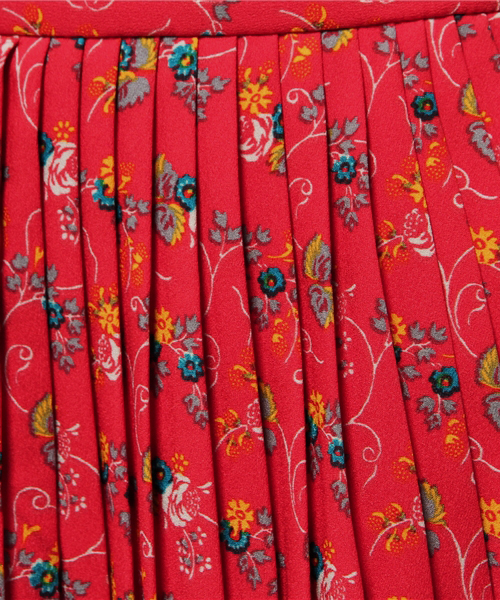 SLY（スライ）の「IVY FLOWER プリーツSK（スカート・レディース・ブラック/レッド・2/1）」の11枚目の写真