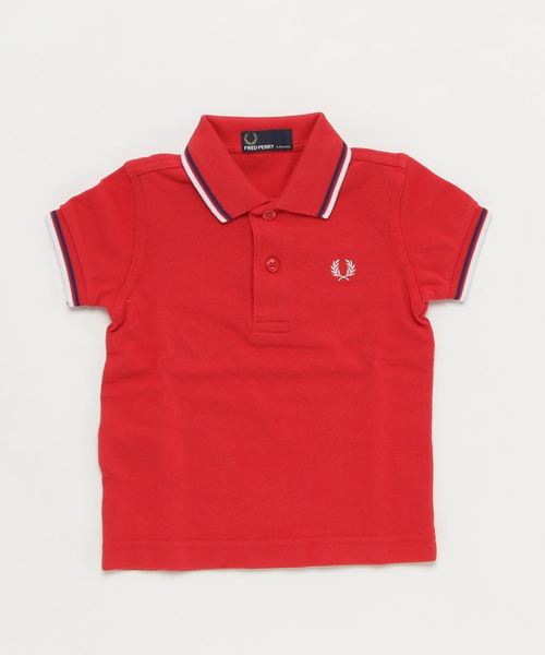 FRED PERRY（フレッドペリー）の「Kids My First Fred Perry Shirt／キッズ フレッドペリーポロシャツ（ポロシャツ・キッズ・レッド/ネイビー/ホワイト/イエロー/ブルー/グレー/レモンイエロー/ブラック/ホワイト×ネイビー/レッド系その他/ホワイト系その他/ネイビー系・1）」の11枚目の写真