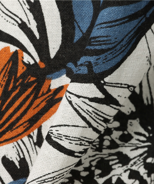 SpRay（スプレイ）の「リゾート柄５分袖オフショル（シャツ/ブラウス・レディース・カーキ/オフホワイト/ネイビー・FREE）」の8枚目の写真