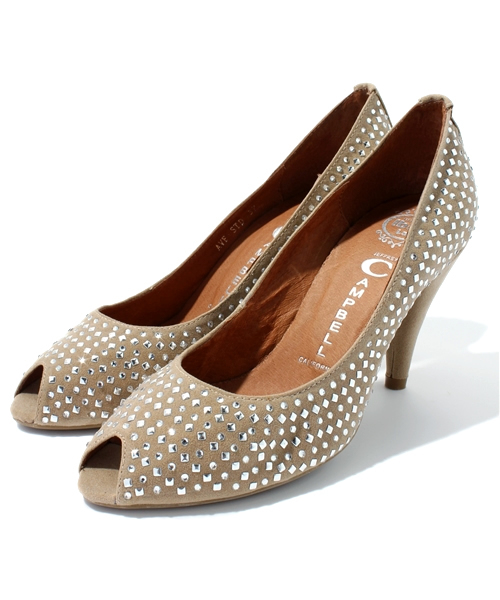 Soareak(ソアリーク)の「【Jeffrey Campbell】 スタッズオープントゥ(パンプス・レディース・ベージュ/ブラック・36/37/38)」の2枚目の写真