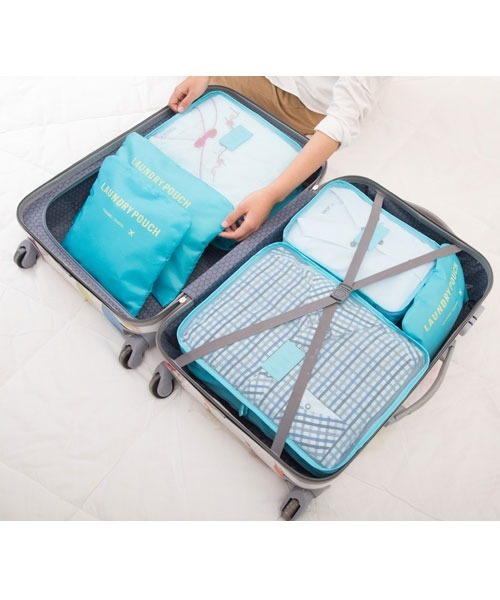 classicalelf（クラシカルエルフ）の「荷物整理に大活躍★トラベルポーチ6点セット　バッグインバッグ（トラベルグッズ・レディース・ブルー/ライトピンク/ネイビー/グレー/ワインレッド/グリーン/ピンク系その他/コーラルピンク・FREE）」の16枚目の写真