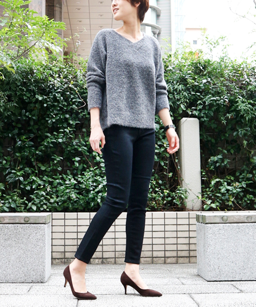 fireservice（ファイヤーサービス）の「【Fire service/ ファイヤーサービス】BA　ルーズフィットスキニーデニムパンツ（デニムパンツ・レディース・ブラック・23/24/25/26/22/27）」の9枚目の写真