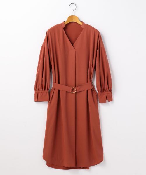 Soffitto ソフィット の ポリエステルスパン袖ﾎﾞﾘｭｰﾑﾜﾝﾋﾟｰｽ ワンピース Wear