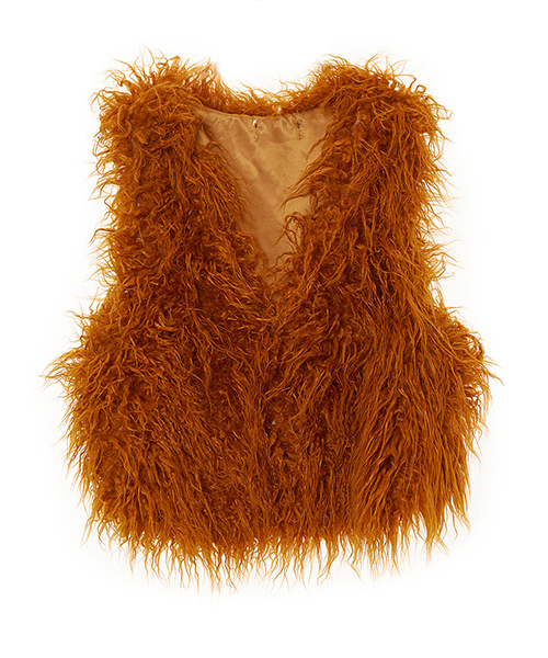 fifth（フィフス）の「シャギーフェイクファーベスト（ベスト・レディース・ブラック/ホワイト/グレー/ブラウン・MEDIUM）」の4枚目の写真