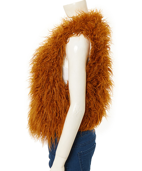 fifth（フィフス）の「シャギーフェイクファーベスト（ベスト・レディース・ブラック/ホワイト/グレー/ブラウン・MEDIUM）」の6枚目の写真