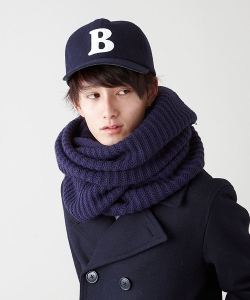 WEGO（ウィゴー）の「リブ編みスヌード（ストール/ショール・メンズ・ブラック/ダークグレー/ベージュ/ブルー系その他・FREE）」の9枚目の写真