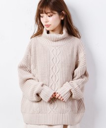 natural couture | ケーブルビックタートル(Tシャツ/カットソー)