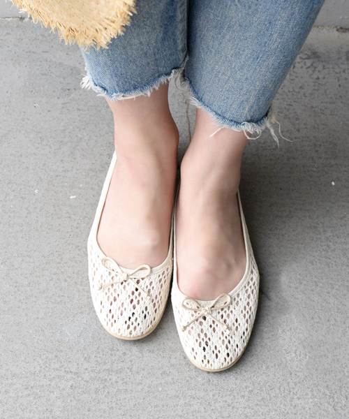 DICAS（ディカス）の「【WEB限定】DICAS:バレエシューズ◇◇（バレエシューズ・レディース・ホワイト/ブラック/レッド・36/37/38）」の2枚目の写真