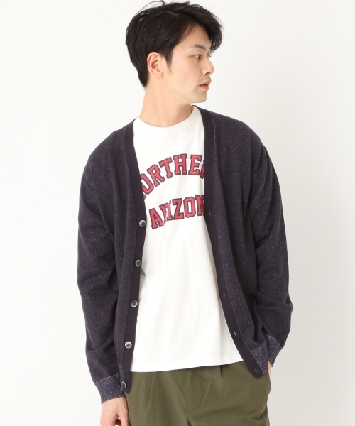 niko and...（ニコアンド）の「Nプレーティングカーディガン【niko and ...】（カーディガン/ボレロ・メンズ・ライトグレー/ベージュ/ブルー/ネイビー・LARGE/MEDIUM）」の3枚目の写真