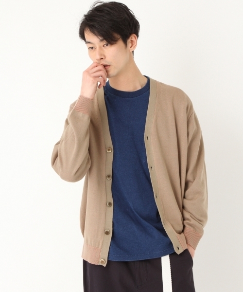 niko and...（ニコアンド）の「Nプレーティングカーディガン【niko and ...】（カーディガン/ボレロ・メンズ・ライトグレー/ベージュ/ブルー/ネイビー・LARGE/MEDIUM）」の7枚目の写真