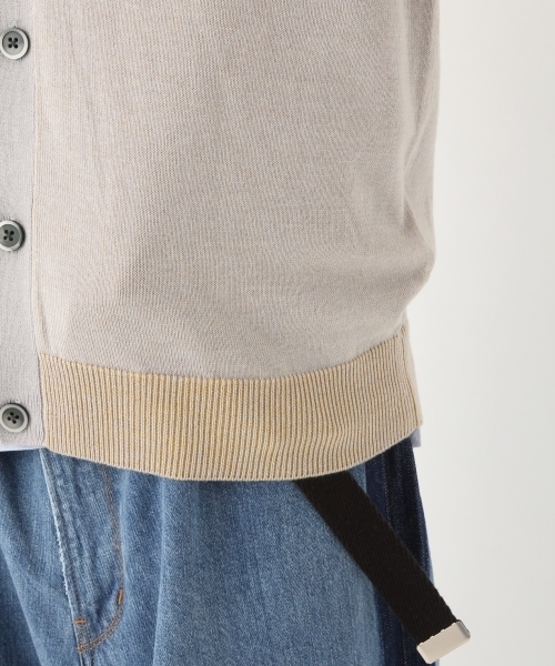 niko and...（ニコアンド）の「Nプレーティングカーディガン【niko and ...】（カーディガン/ボレロ・メンズ・ライトグレー/ベージュ/ブルー/ネイビー・LARGE/MEDIUM）」の18枚目の写真