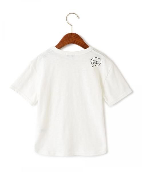 green label relaxing（グリーンレーベルリラクシング）の「【キッズ】オーバーサイズポケットT 5スリーブ ◆（Tシャツ/カットソー・キッズ・ライトピンク/ライム/ライトグレー/オフホワイト・135/105/115/95/125）」の5枚目の写真