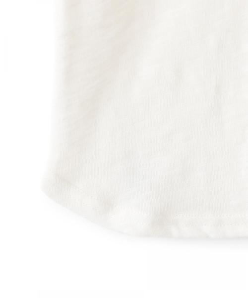 green label relaxing（グリーンレーベルリラクシング）の「【キッズ】オーバーサイズポケットT 5スリーブ ◆（Tシャツ/カットソー・キッズ・ライトピンク/ライム/ライトグレー/オフホワイト・135/105/115/95/125）」の8枚目の写真