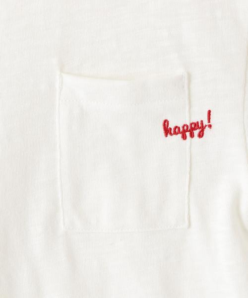 green label relaxing（グリーンレーベルリラクシング）の「【キッズ】オーバーサイズポケットT 5スリーブ ◆（Tシャツ/カットソー・キッズ・ライトピンク/ライム/ライトグレー/オフホワイト・135/105/115/95/125）」の12枚目の写真