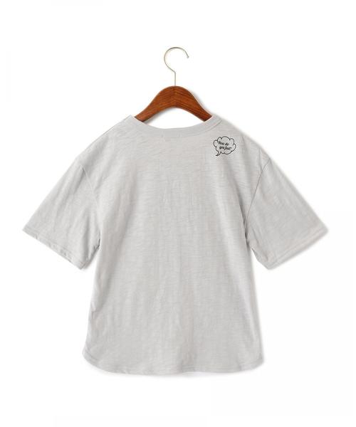 green label relaxing（グリーンレーベルリラクシング）の「【キッズ】オーバーサイズポケットT 5スリーブ ◆（Tシャツ/カットソー・キッズ・ライトピンク/ライム/ライトグレー/オフホワイト・135/105/115/95/125）」の14枚目の写真