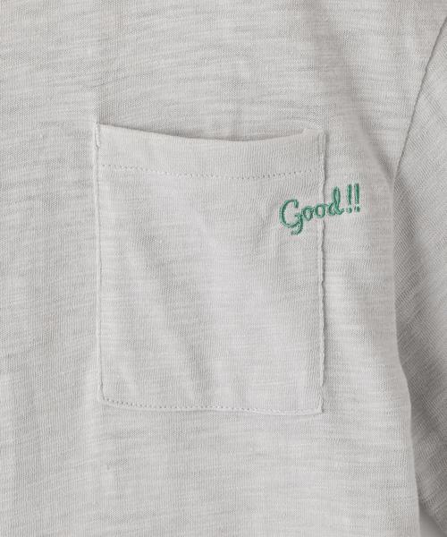 green label relaxing（グリーンレーベルリラクシング）の「【キッズ】オーバーサイズポケットT 5スリーブ ◆（Tシャツ/カットソー・キッズ・ライトピンク/ライム/ライトグレー/オフホワイト・135/105/115/95/125）」の15枚目の写真