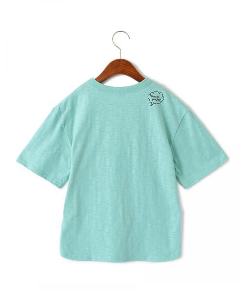 green label relaxing（グリーンレーベルリラクシング）の「【キッズ】オーバーサイズポケットT 5スリーブ ◆（Tシャツ/カットソー・キッズ・ライトピンク/ライム/ライトグレー/オフホワイト・135/105/115/95/125）」の10枚目の写真