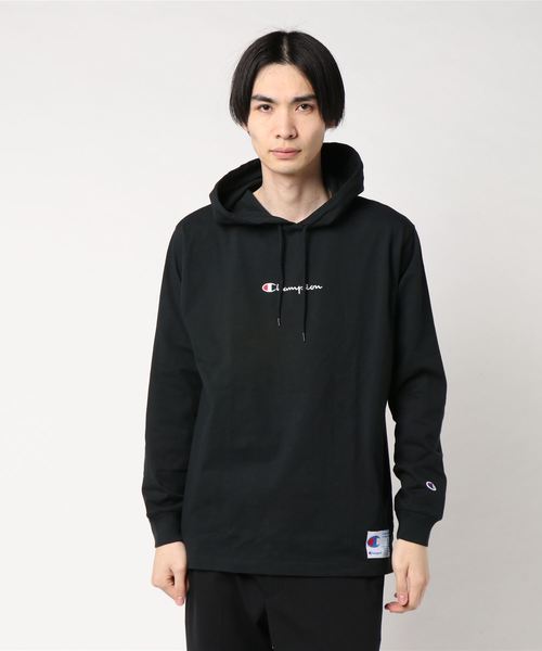 Champion チャンピオン の Champion チャンピオン Long Sleeve Hooded T Shirts ロングスリーブフーデッドtシャツ パーカー Wear