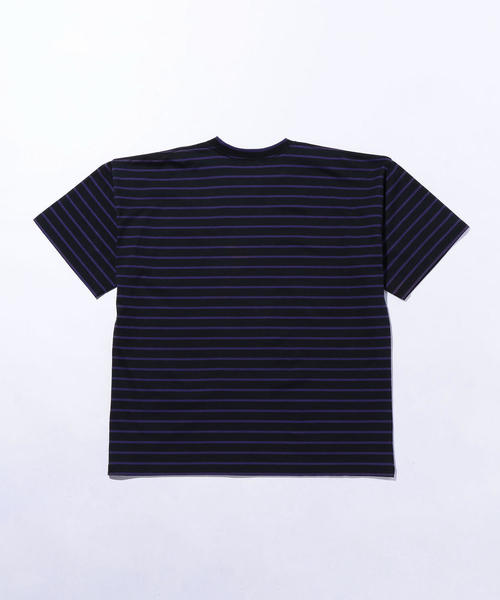 MONKEY TIME（モンキータイム）の「＜monkey time＞ BORDER WIDE TEE/Tシャツ（Tシャツ/カットソー・メンズ・ロイヤルブルー/ブラック/パープル・MEDIUM/LARGE/X-LARGE/SMALL）」の7枚目の写真