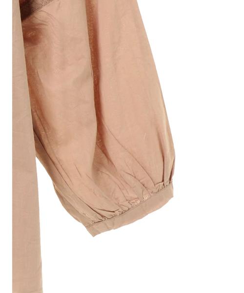 AMERICAN HOLIC（アメリカンホリック）の「・刺繍ギャザーブラウス（シャツ/ブラウス・レディース・オフホワイト/ブラック/ベージュ/マスタード・FREE）」の16枚目の写真