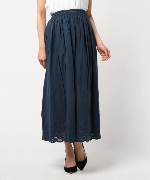 rps（アールピーエス）の「ヘムスカラップコットンスカート（スカート・レディース・ベージュ/ネイビー/イエロー/グリーン/アイボリー/チャコールグレー/ダークグリーン/ブラウン/マスタード/ピンク系その他・M）」の22枚目の写真