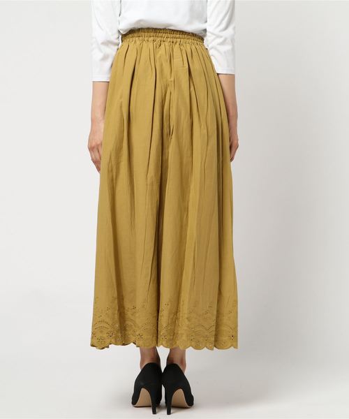 rps（アールピーエス）の「ヘムスカラップコットンスカート（スカート・レディース・ベージュ/ネイビー/イエロー/グリーン/アイボリー/チャコールグレー/ダークグリーン/ブラウン/マスタード/ピンク系その他・M）」の12枚目の写真