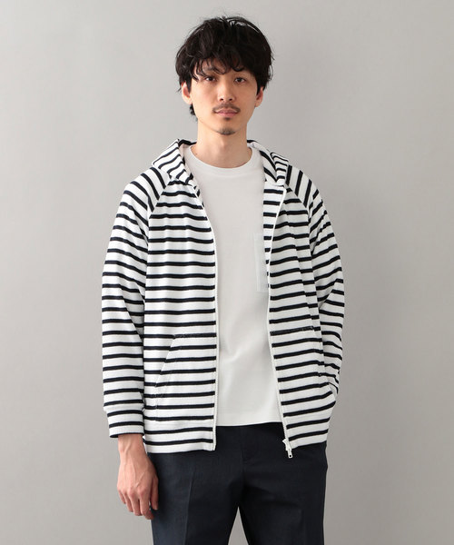 MACKINTOSH PHILOSOPHY（ﾏｯｷﾝﾄｯｼｭ ﾌｨﾛｿﾌｨｰ）の「【店舗限定】 ポリエステルパイル ジップアップパーカ（パーカー・メンズ・ホワイト系その他/ホワイト/ライトグレー/ブルー/ネイビー/ダークネイビー/ブルー系その他・42/36/38/40）」の7枚目の写真