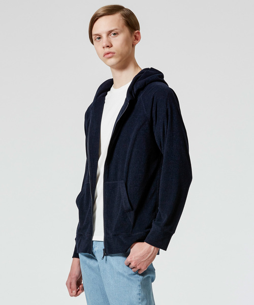 MACKINTOSH PHILOSOPHY（ﾏｯｷﾝﾄｯｼｭ ﾌｨﾛｿﾌｨｰ）の「【店舗限定】 ポリエステルパイル ジップアップパーカ（パーカー・メンズ・ホワイト系その他/ホワイト/ライトグレー/ブルー/ネイビー/ダークネイビー/ブルー系その他・42/36/38/40）」の10枚目の写真