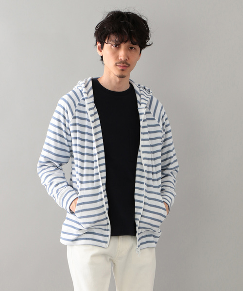 MACKINTOSH PHILOSOPHY（ﾏｯｷﾝﾄｯｼｭ ﾌｨﾛｿﾌｨｰ）の「【店舗限定】 ポリエステルパイル ジップアップパーカ（パーカー・メンズ・ホワイト系その他/ホワイト/ライトグレー/ブルー/ネイビー/ダークネイビー/ブルー系その他・42/36/38/40）」の22枚目の写真