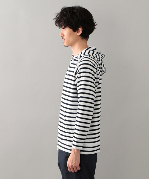 MACKINTOSH PHILOSOPHY（ﾏｯｷﾝﾄｯｼｭ ﾌｨﾛｿﾌｨｰ）の「【店舗限定】 ポリエステルパイル ジップアップパーカ（パーカー・メンズ・ホワイト系その他/ホワイト/ライトグレー/ブルー/ネイビー/ダークネイビー/ブルー系その他・42/36/38/40）」の9枚目の写真