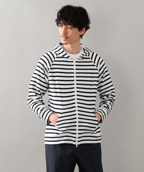 MACKINTOSH PHILOSOPHY（ﾏｯｷﾝﾄｯｼｭ ﾌｨﾛｿﾌｨｰ）の「【店舗限定】 ポリエステルパイル ジップアップパーカ（パーカー・メンズ・ホワイト系その他/ホワイト/ライトグレー/ブルー/ネイビー/ダークネイビー/ブルー系その他・42/36/38/40）」の12枚目の写真