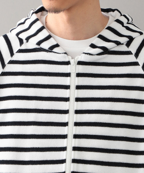 MACKINTOSH PHILOSOPHY（ﾏｯｷﾝﾄｯｼｭ ﾌｨﾛｿﾌｨｰ）の「【店舗限定】 ポリエステルパイル ジップアップパーカ（パーカー・メンズ・ホワイト系その他/ホワイト/ライトグレー/ブルー/ネイビー/ダークネイビー/ブルー系その他・42/36/38/40）」の13枚目の写真