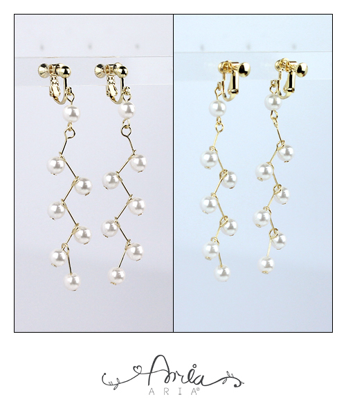 apres jour(アプレジュール)の「【apres jour×ARIAZ】ジグザグパールイヤリング(イヤリング・レディース・シルバー/ゴールド・FREE)」の3枚目の写真