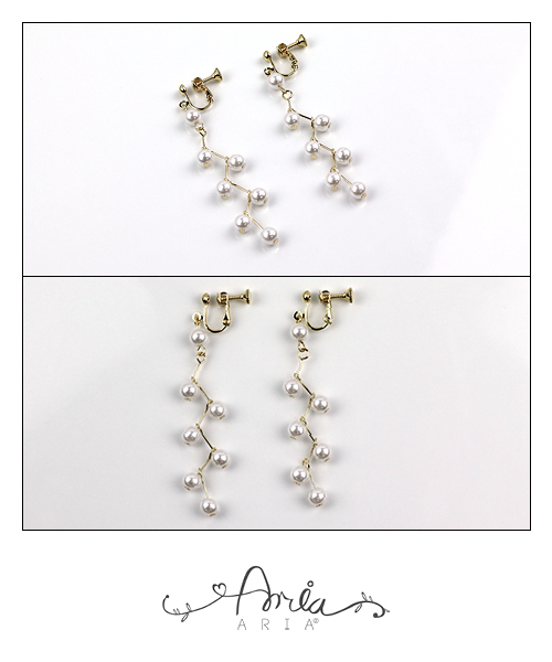 apres jour(アプレジュール)の「【apres jour×ARIAZ】ジグザグパールイヤリング(イヤリング・レディース・シルバー/ゴールド・FREE)」の5枚目の写真