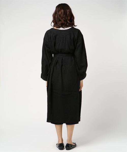 MOUSSY（マウジー）の「LINEN WRAP GOWN（その他アウター・レディース・ライトブラウン/ブラック/ライトグレー・FREE）」の5枚目の写真