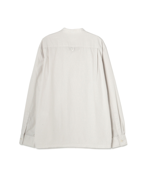 MHL.（エムエイチエル）の「GARMENT DYE BASIC POPLIN（シャツ/ブラウス・メンズ・ホワイト/ライトグレー/グレー・SMALL/MEDIUM/LARGE）」の10枚目の写真