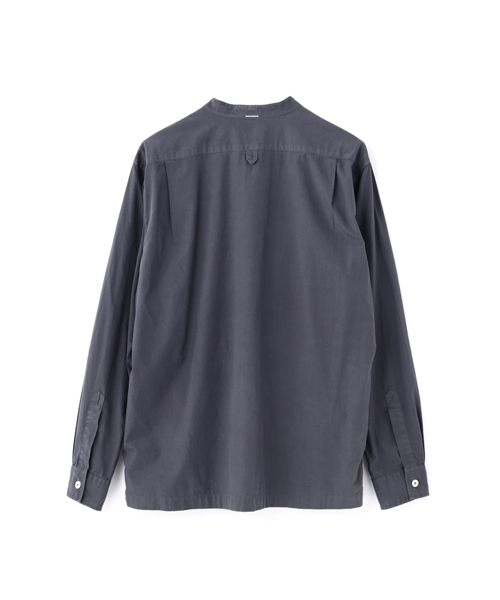 MHL.（エムエイチエル）の「GARMENT DYE BASIC POPLIN（シャツ/ブラウス・メンズ・ホワイト/ライトグレー/グレー・SMALL/MEDIUM/LARGE）」の9枚目の写真