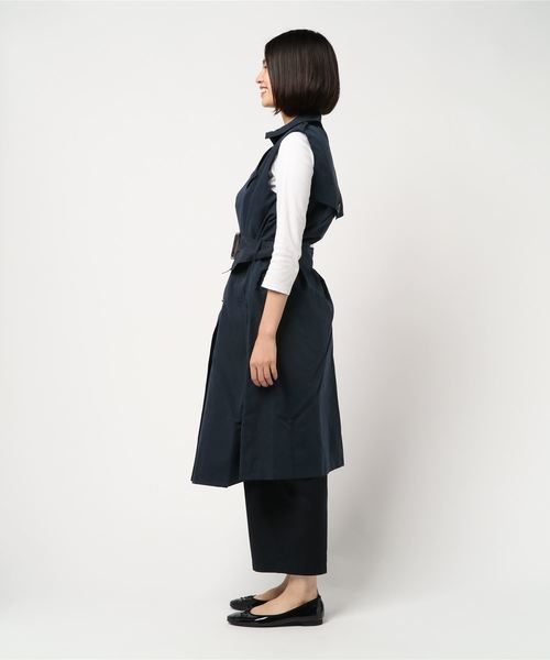 Pierrot（ピエロ）の「ロングトレンチジレ（トレンチコート・レディース・ベージュ/ネイビー/キャメル・M/L）」の4枚目の写真